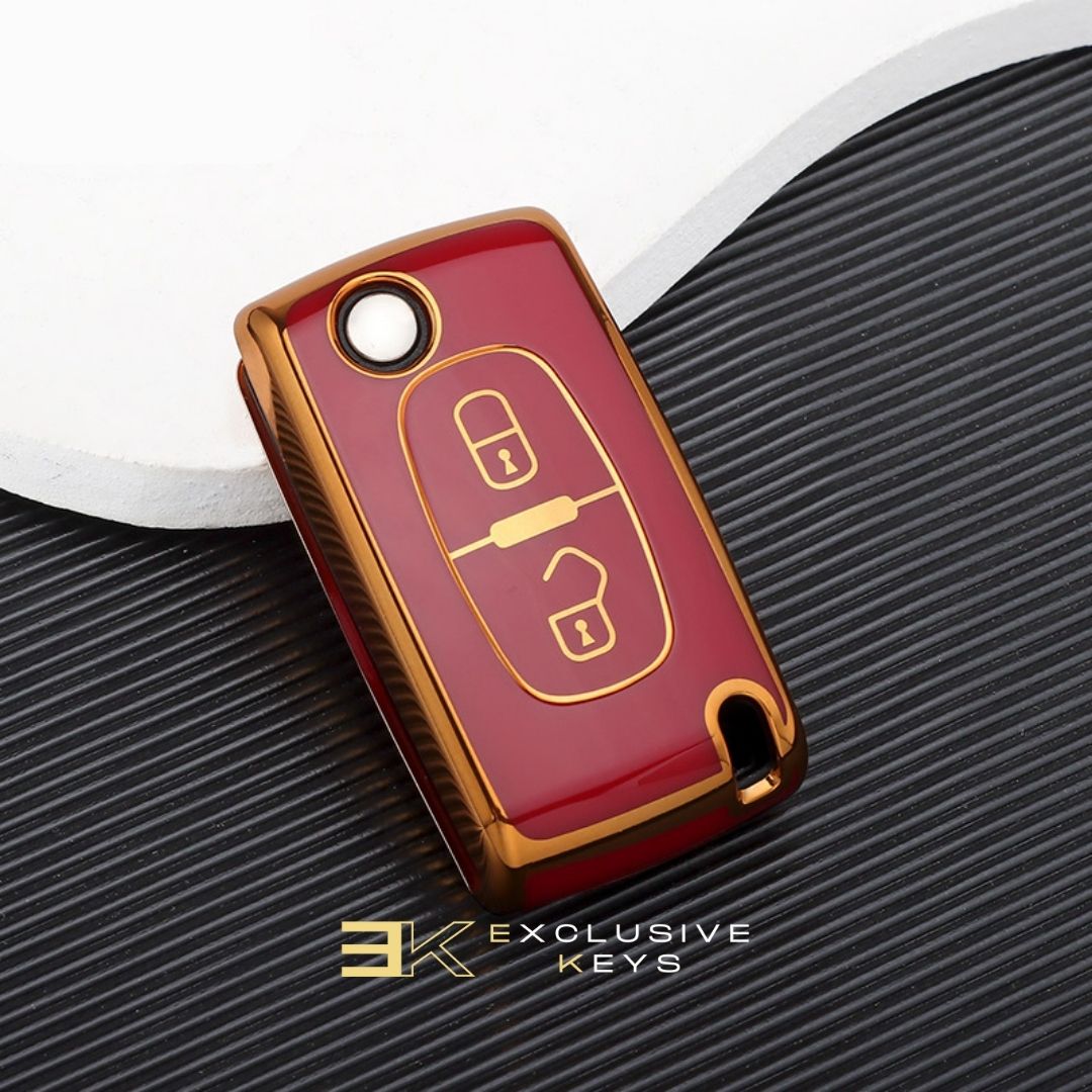 Capa para Peugeot 107, 207, 307, 308, 407, 607, 3008, 5008 (2 botões)