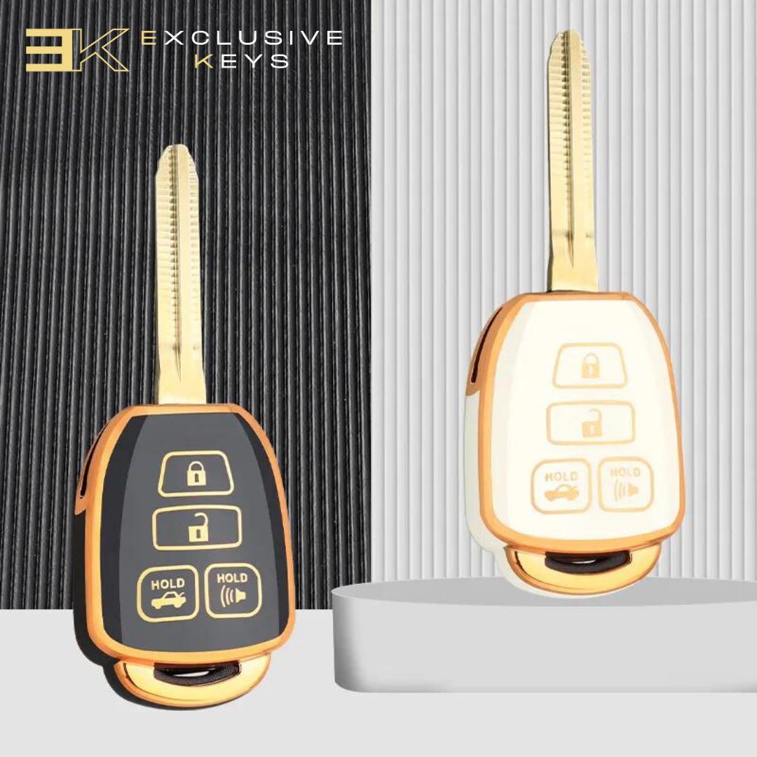 Capa para Toyota Prius, Corolla, Yaris, Avensis, Camry e RAV4 (4 Botões) (2012, 2013, 2014, 2015, 2016, 2017, 2018)