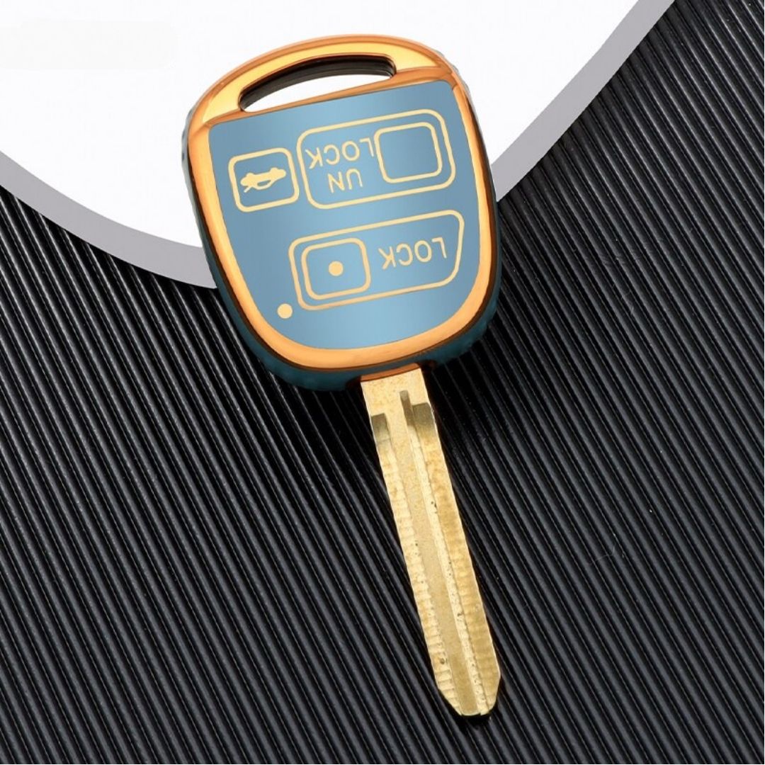 Capa para chave de Toyota Land Cruiser, Yaris, Camry, RAV4, Corolla, Prado, Tarago, Avensis FJ (3 botões)