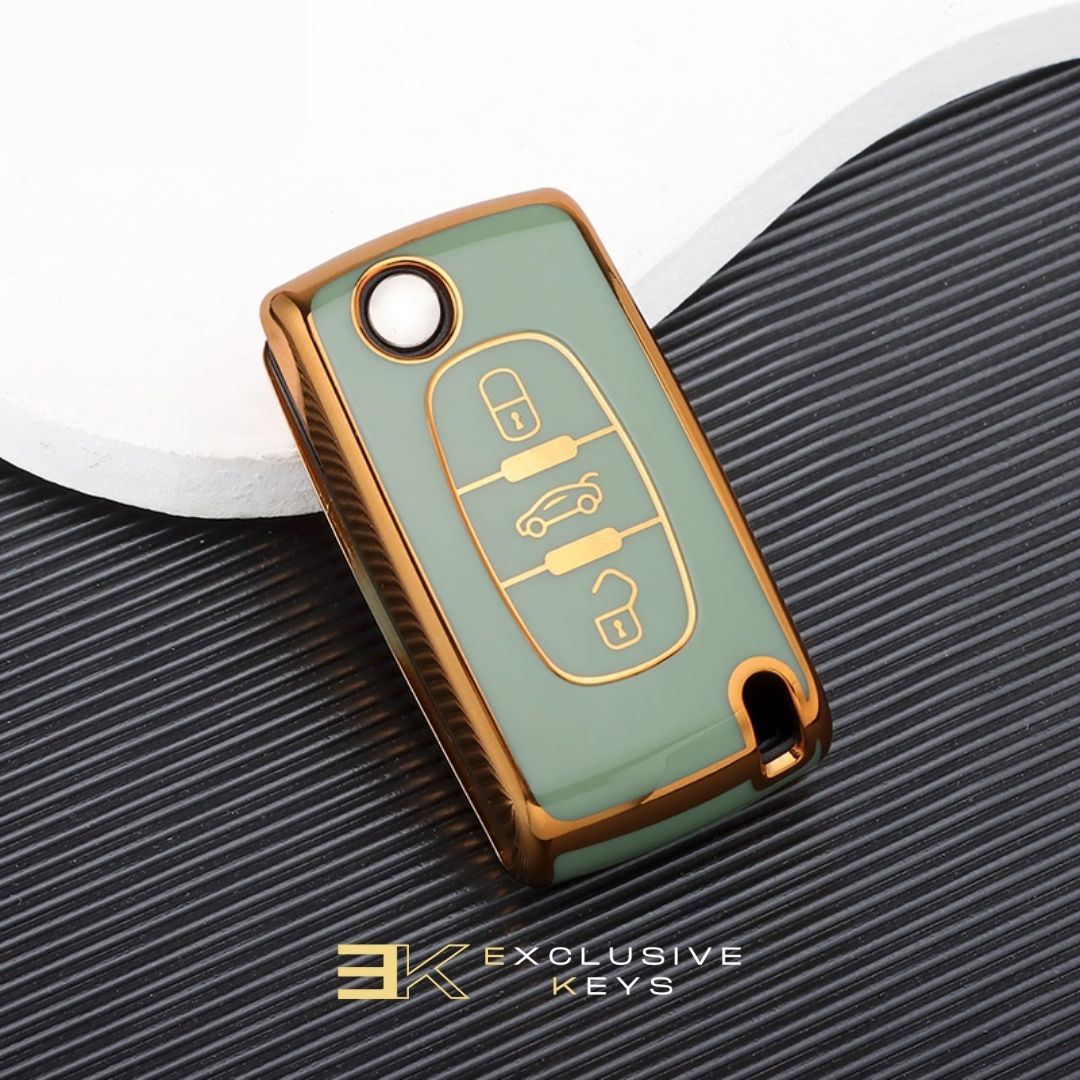 Capa para Peugeot 107, 207, 307, 308, 407, 607, 3008, 5008 (3 botões)