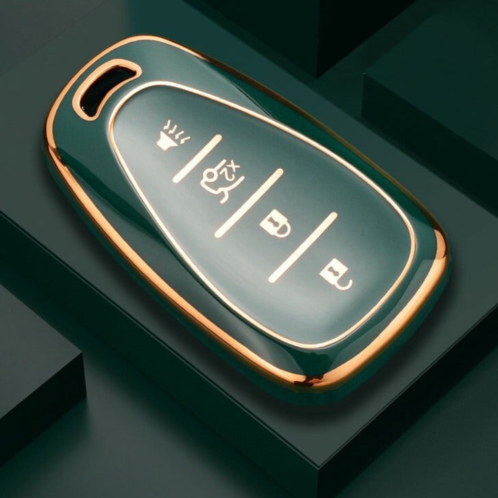 Capa para Chevrolet Chevy, Camaro, Cruze, Malibu, Sonic, Volt, Tracker, Spark, Bolt e Trax (4 Botões)