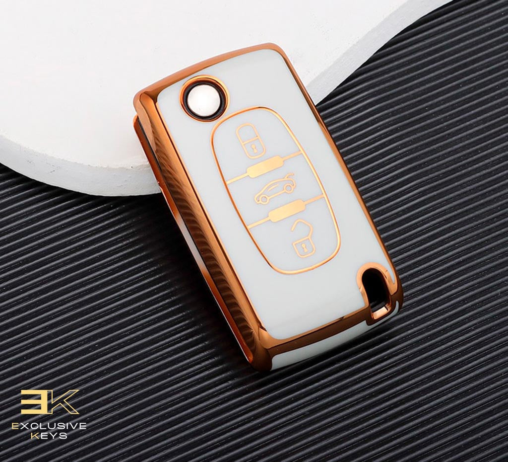 Capa para Peugeot 107, 207, 307, 308, 407, 607, 3008, 5008 (2 botões)