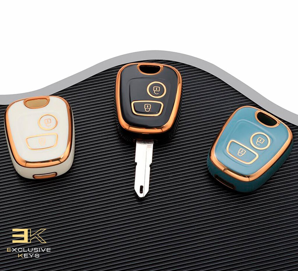 Capa para Peugeot 106, 107, 206, 207, 306, 307, 406, 407 (2 botões)