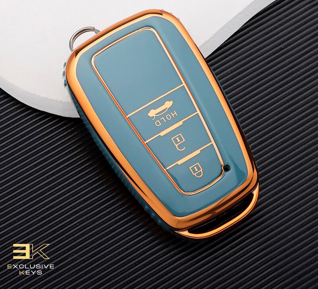 Capa para Toyota Corolla, Prius, Camry, CHR, C-HR, RAV4, Altis, Land Cruiser e Prado (3 Botões)