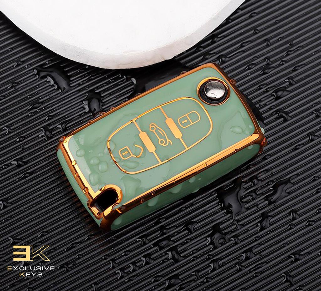 Capa para Peugeot 107, 207, 307, 308, 407, 607, 3008, 5008 (3 botões)