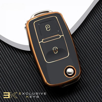 Capa para Volkswagen Polo, Tiguan, Passat, Golf, Jetta, Lavida (2 botões)