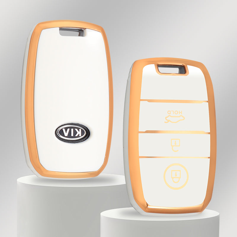 Capa para KIA Sportage, Cerato, Optima, K2, K3, K4, K5, RIO, Picanto, Soul, Sorento, Sedona (3 botões)