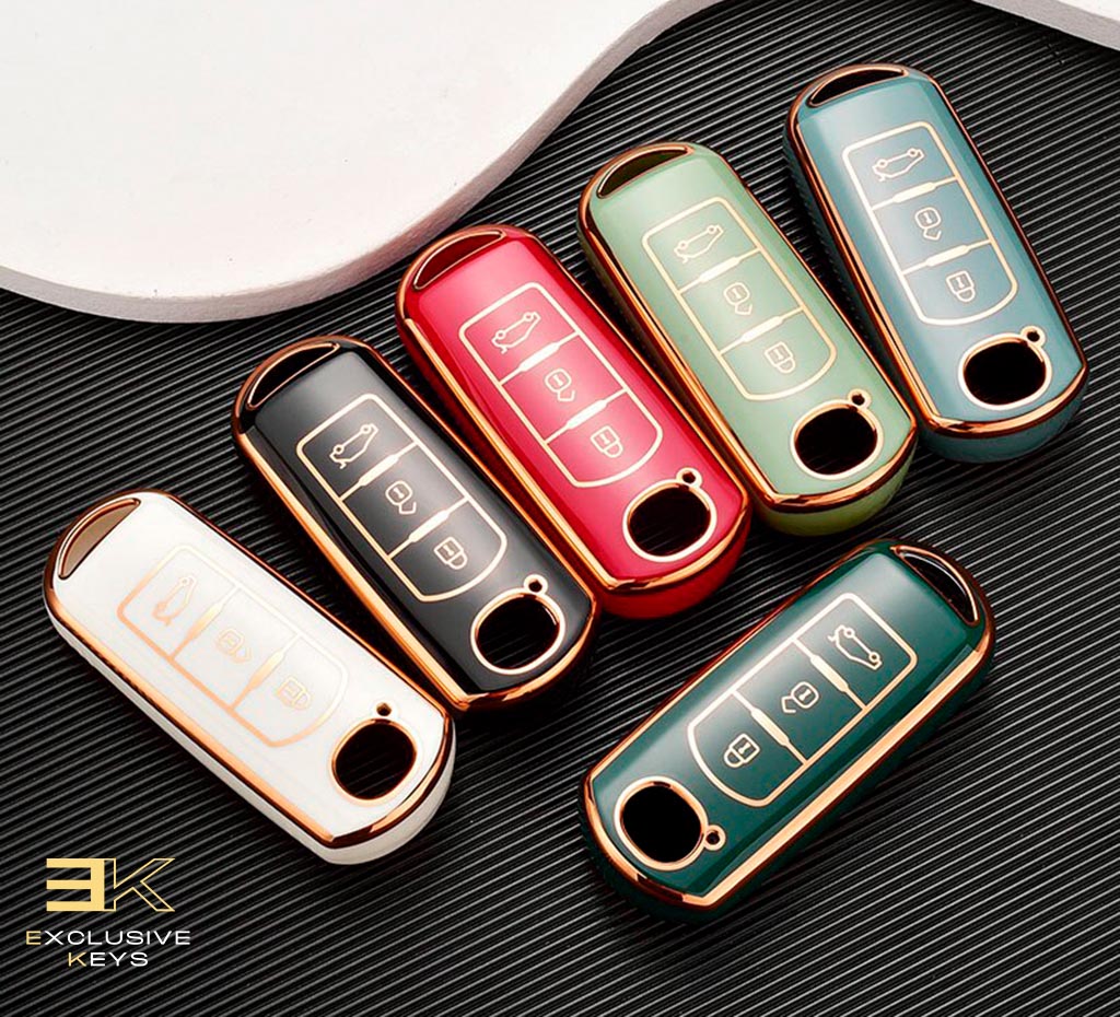 Capa para Mazda 2, 3, 5, 6, BL, BM, GJ, Atenza, Axela, Demio, CX-3, CX3, CX-5, CX5, CX7, CX-9, CX8 (3 Botões)