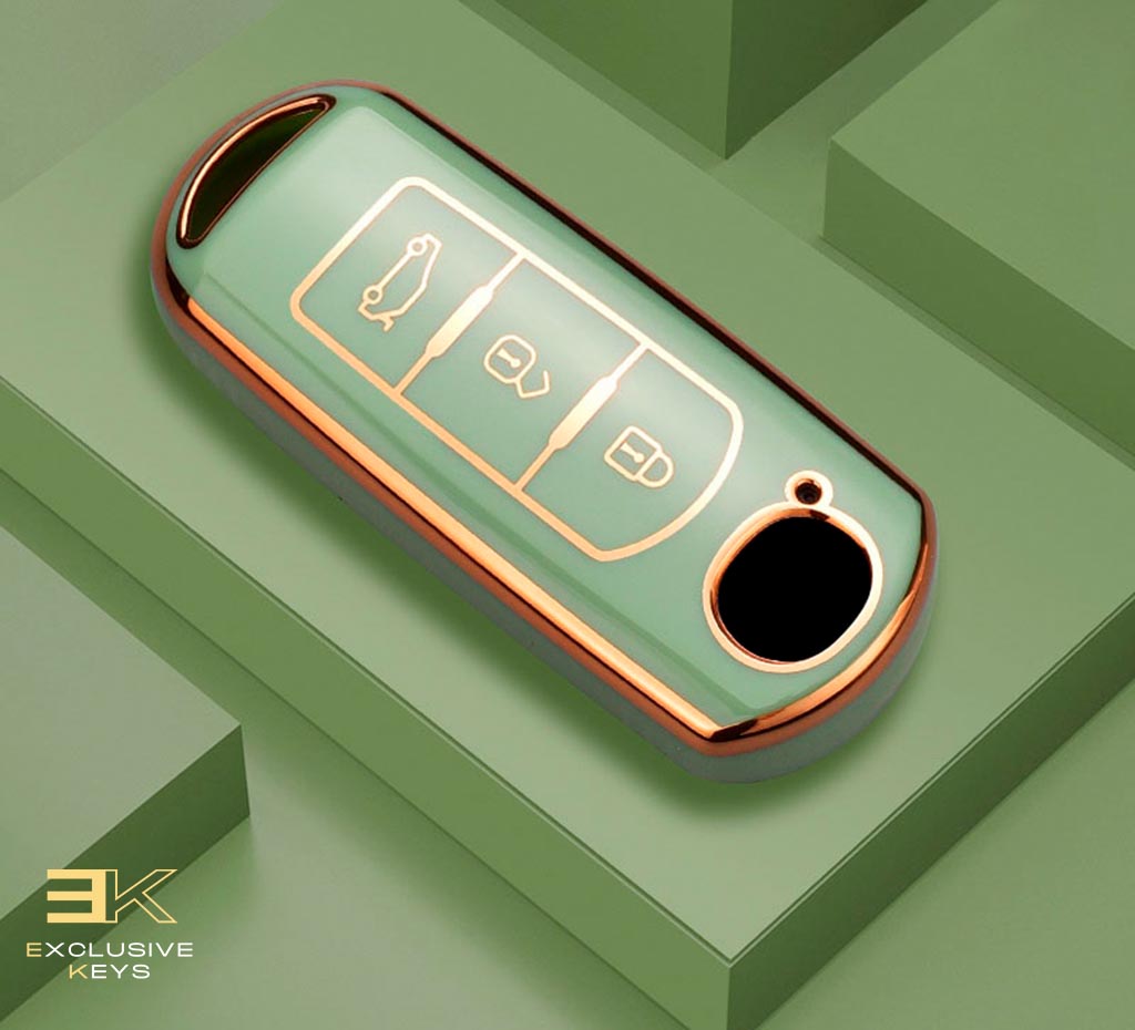 Capa para Mazda 2, 3, 5, 6, BL, BM, GJ, Atenza, Axela, Demio, CX-3, CX3, CX-5, CX5, CX7, CX-9, CX8 (3 Botões)