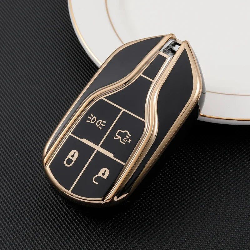 Capa para chave de carro para Maserati Levante Ghibli Quattroporte GT Granturismo GranCabrio TPU Protetor Fob Acessórios
