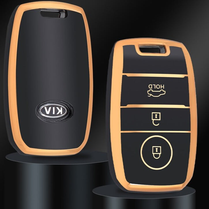Capa para KIA Sportage, Cerato, Optima, K2, K3, K4, K5, RIO, Picanto, Soul, Sorento, Sedona (3 botões)